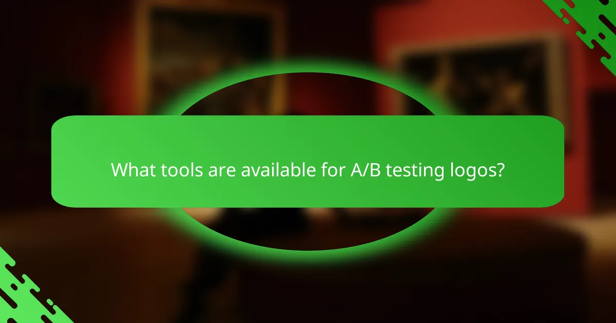 What tools are available for A/B testing logos?