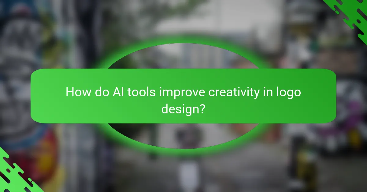 How do AI tools improve creativity in logo design?