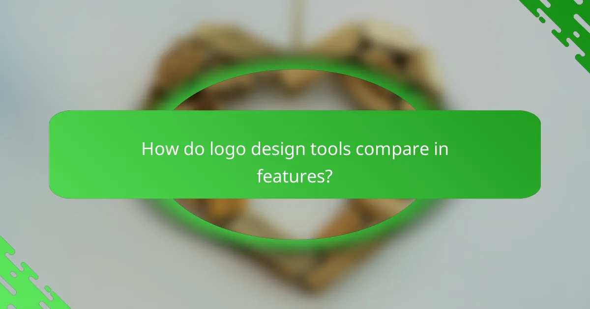 How do logo design tools compare in features?