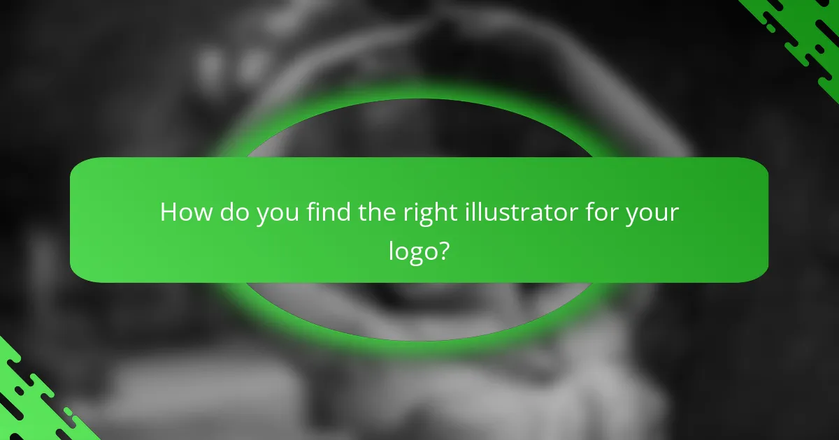 How do you find the right illustrator for your logo?