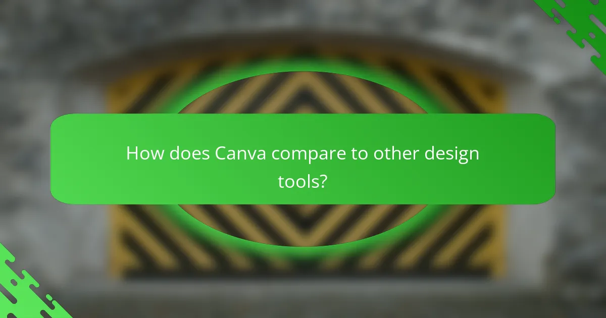 How does Canva compare to other design tools?