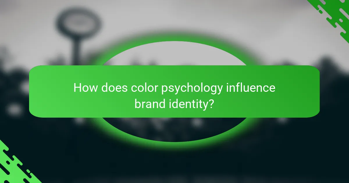 How does color psychology influence brand identity?