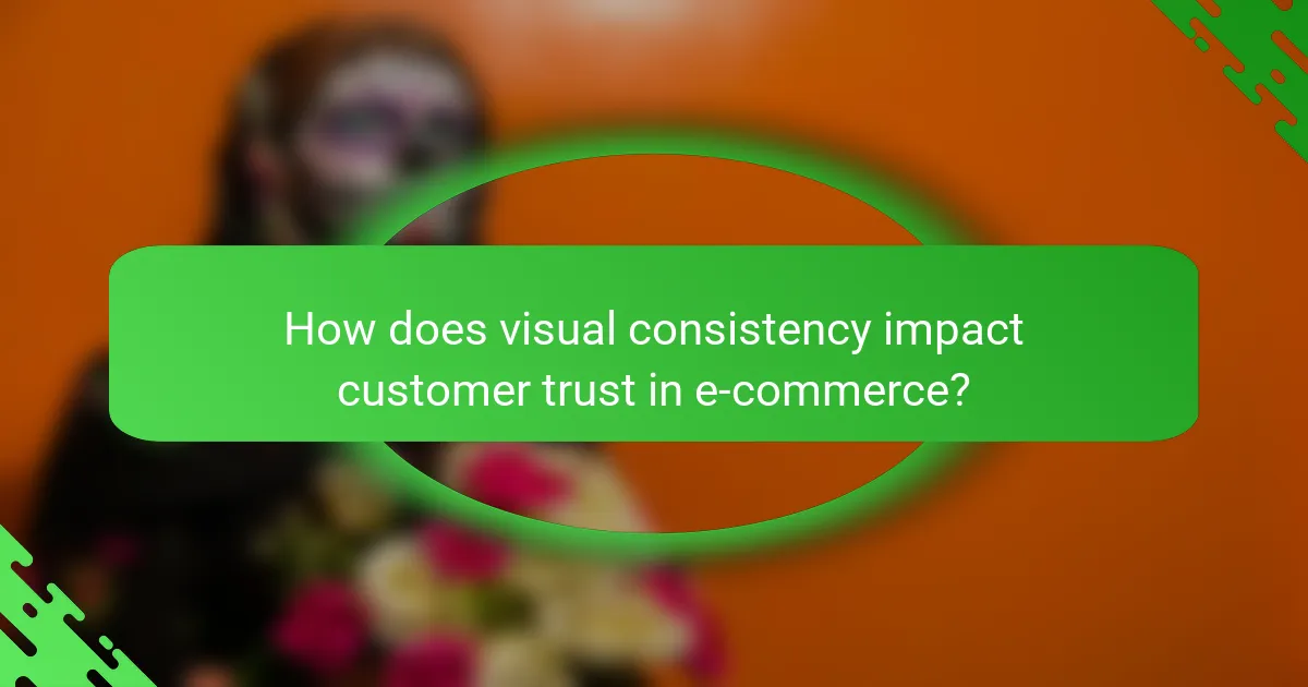 How does visual consistency impact customer trust in e-commerce?