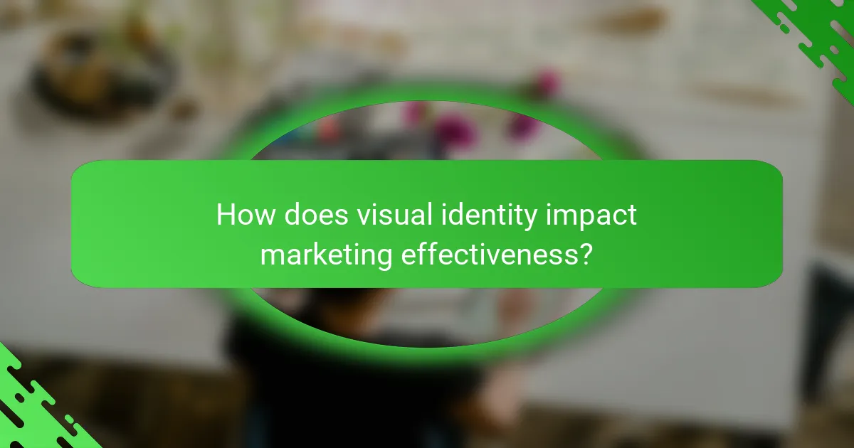 How does visual identity impact marketing effectiveness?
