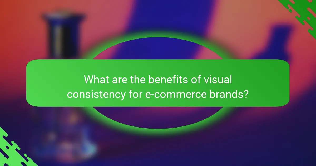 What are the benefits of visual consistency for e-commerce brands?