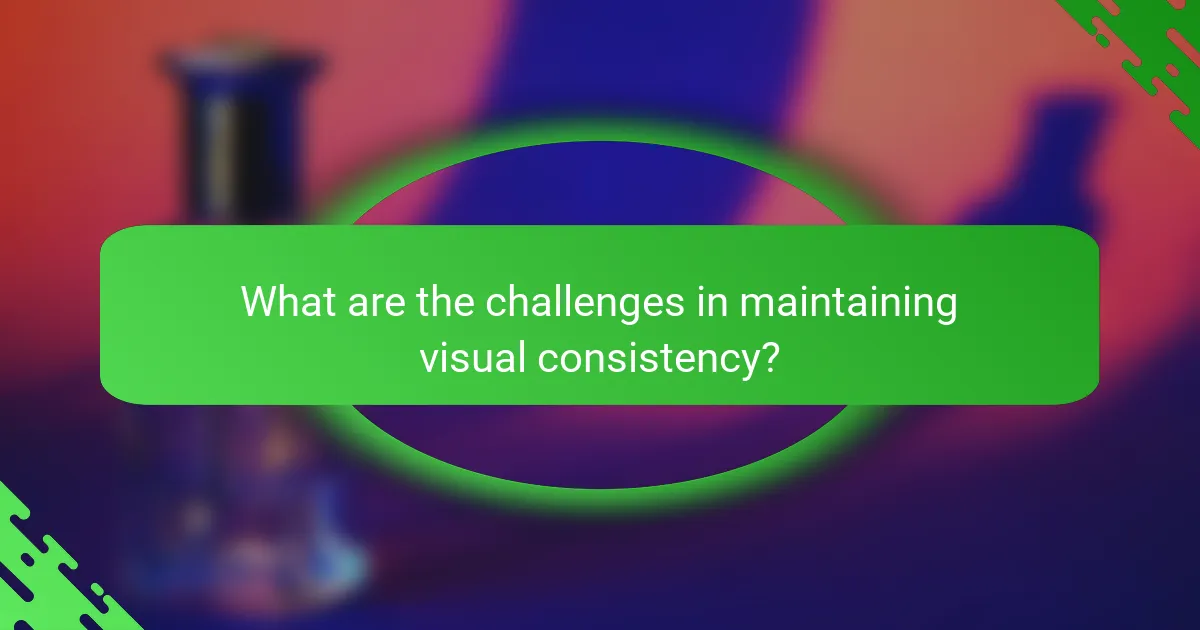 What are the challenges in maintaining visual consistency?