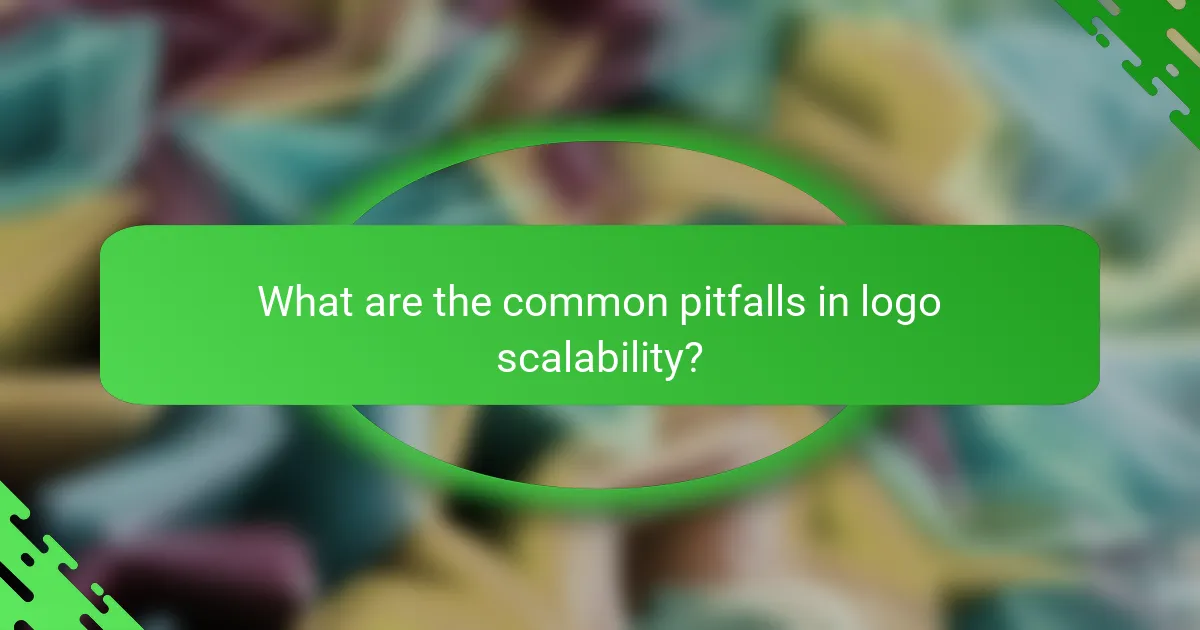 What are the common pitfalls in logo scalability?