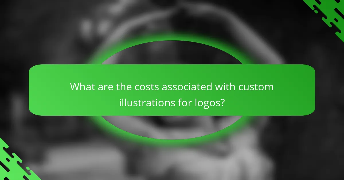 What are the costs associated with custom illustrations for logos?