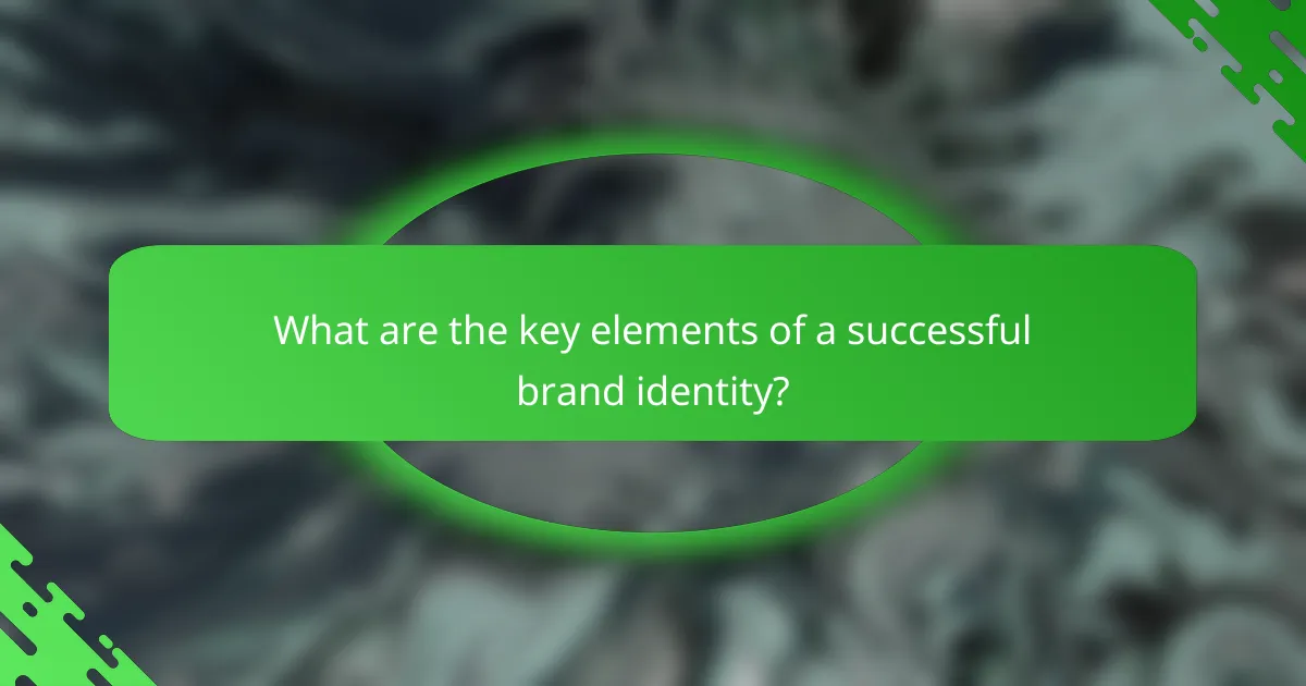 What are the key elements of a successful brand identity?