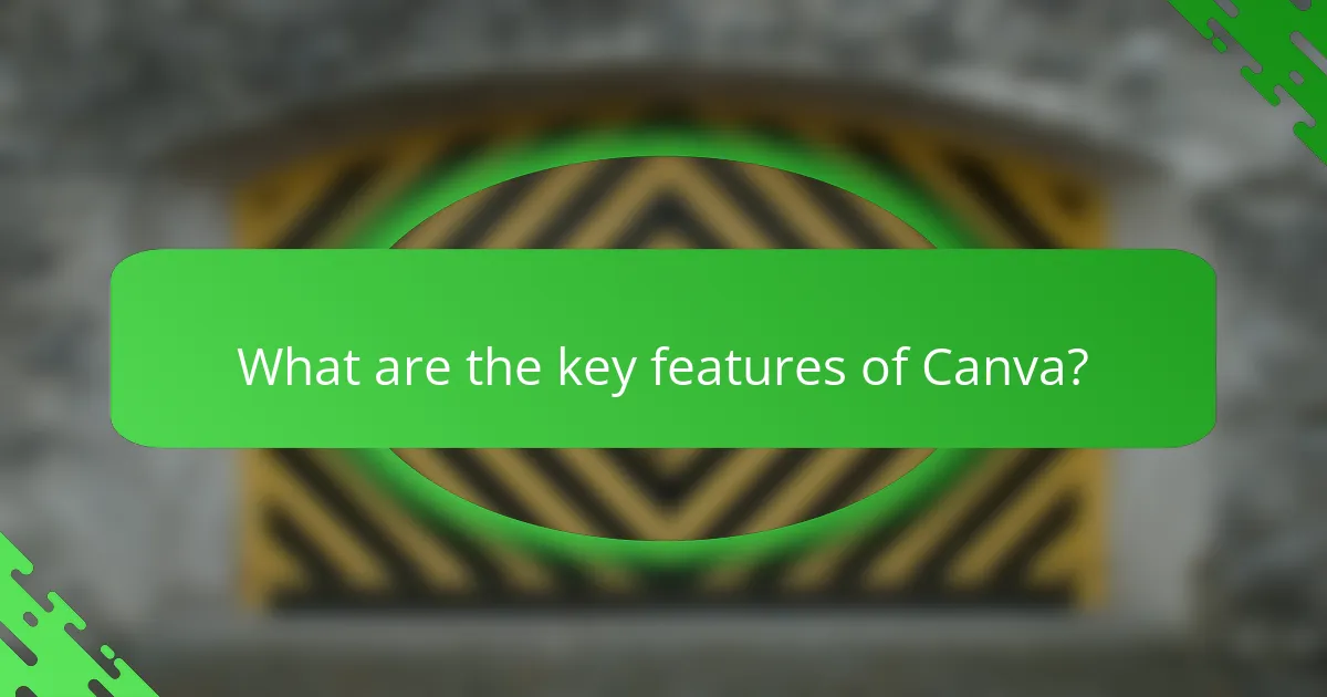 What are the key features of Canva?