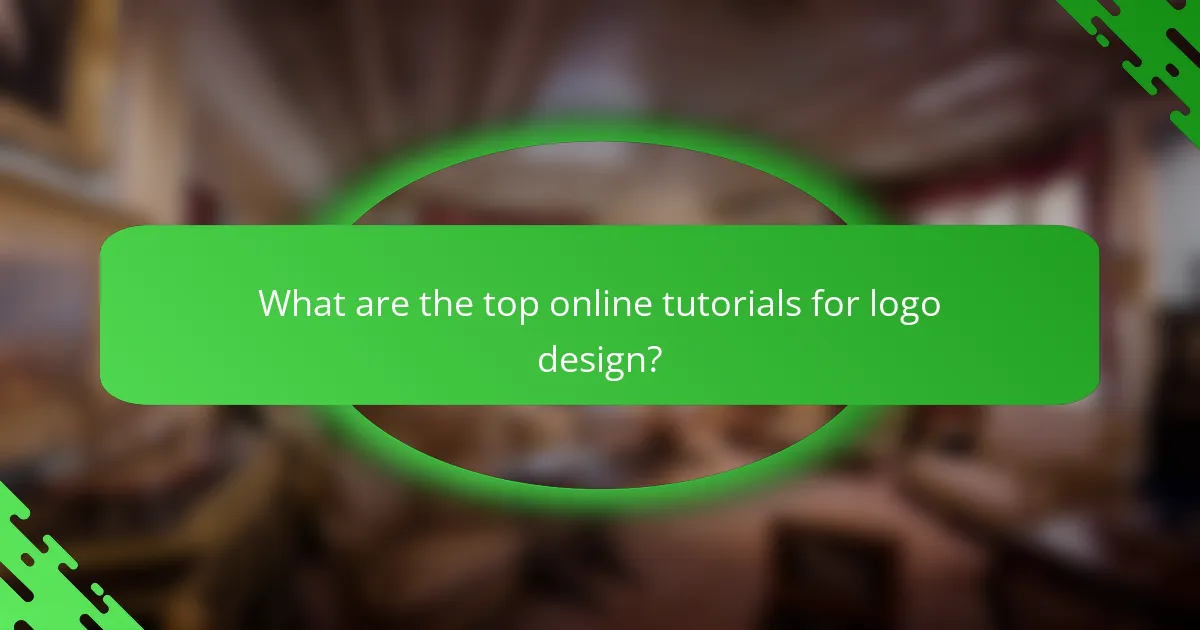 What are the top online tutorials for logo design?