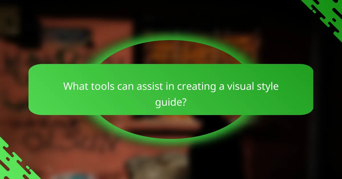What tools can assist in creating a visual style guide?