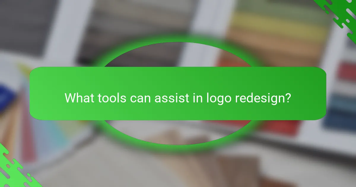 What tools can assist in logo redesign?